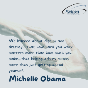 Helping others quote michelle obama